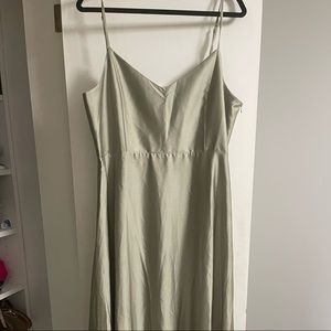 Show me your MUMU moss green bridesmaid gown. NEVER WORN NEVER ALTERED